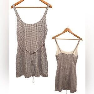 Abercrombie Gingham Tie-Back Mini Dress | Size S